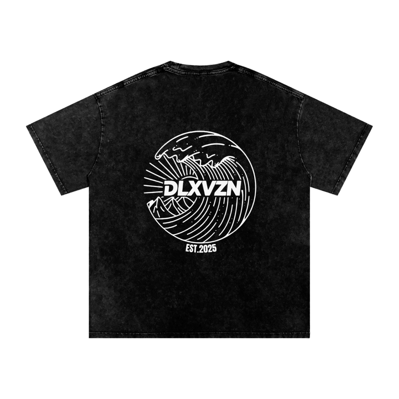 'DISRUPT THE ORDINARY' Snow Washed Oversized Cotton T-Shirt