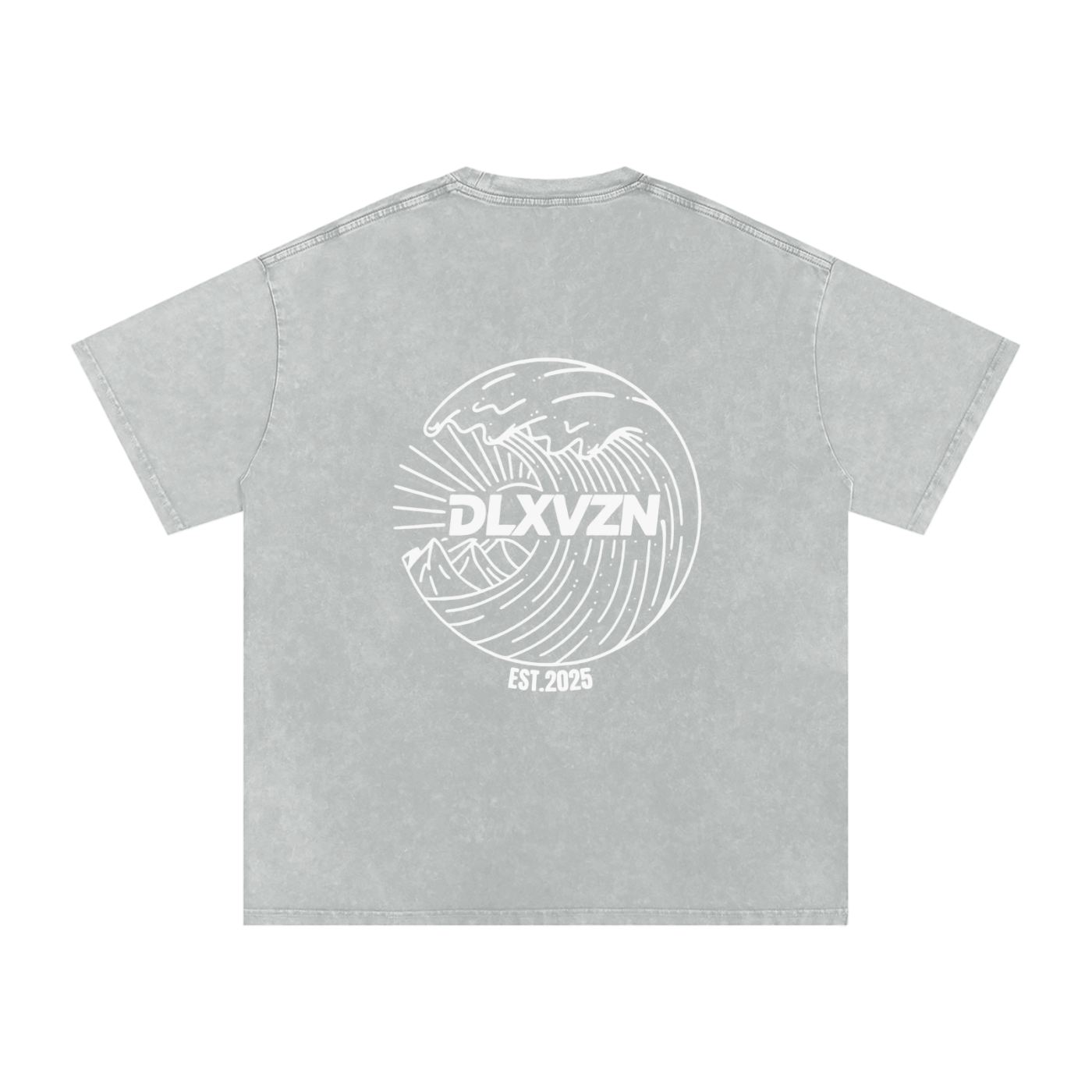 'DISRUPT THE ORDINARY' Snow Washed Oversized Cotton T-Shirt