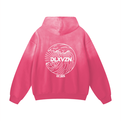 'DISRUPT THE ORDINARY' Heavyweight Sunfade Oversized Hoodie