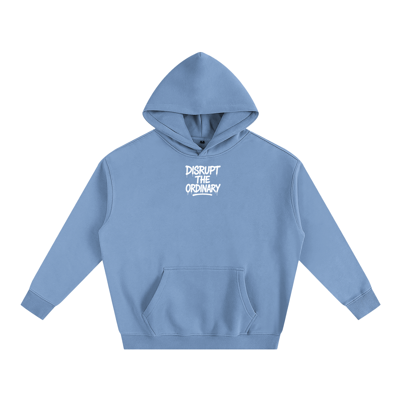 'DISRUPT THE ORDINARY' Oversize Fleeced Hoodie