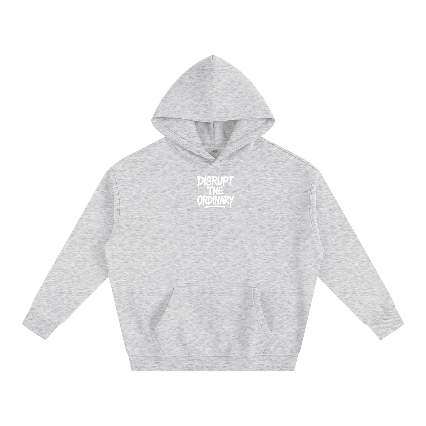 'DISRUPT THE ORDINARY' Oversize Fleeced Hoodie