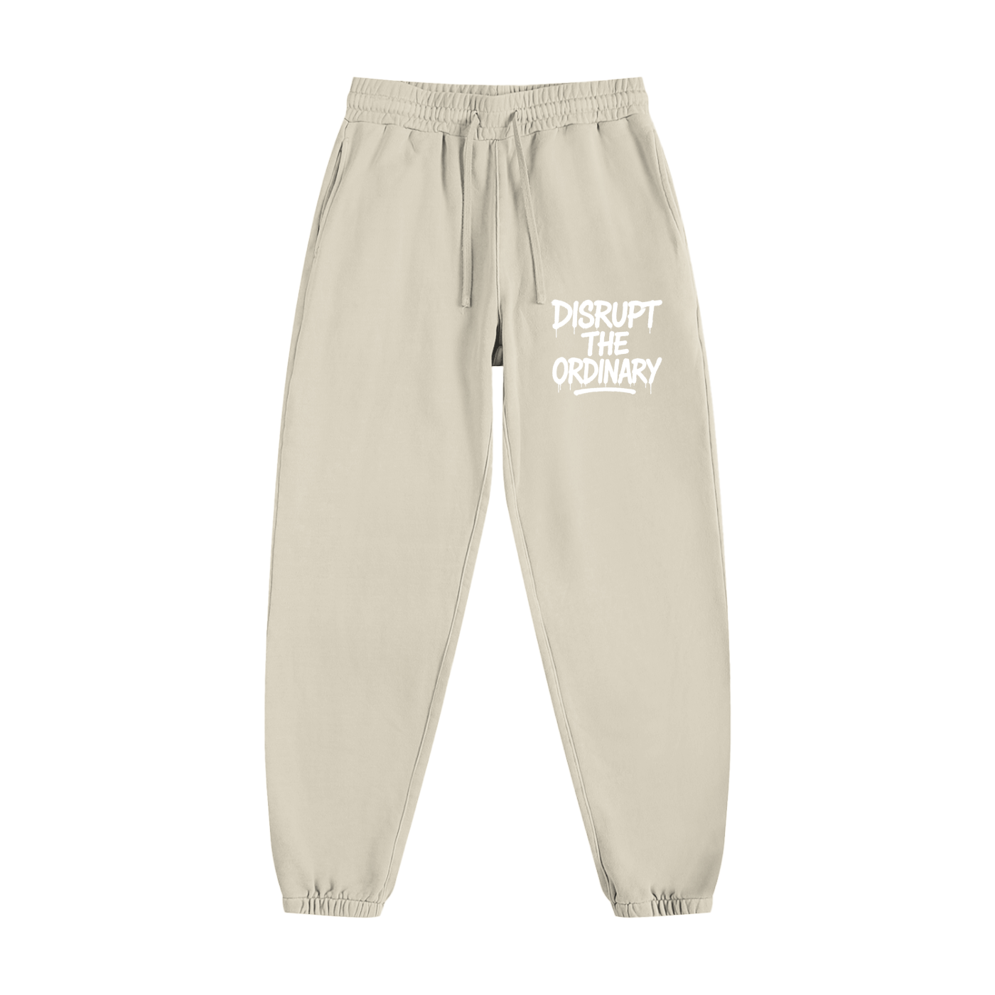 'DISRUPT THE ORDINARY' Vintage Washed Cotton Sweatpants