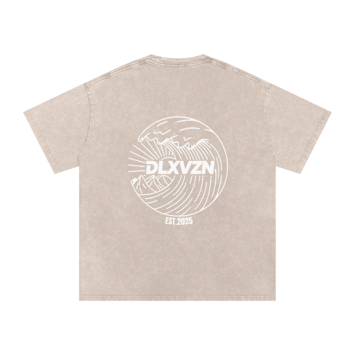 'DISRUPT THE ORDINARY' Snow Washed Oversized Cotton T-Shirt