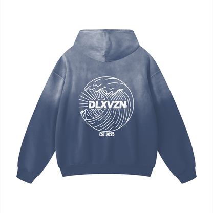 'DISRUPT THE ORDINARY' Heavyweight Sunfade Oversized Hoodie