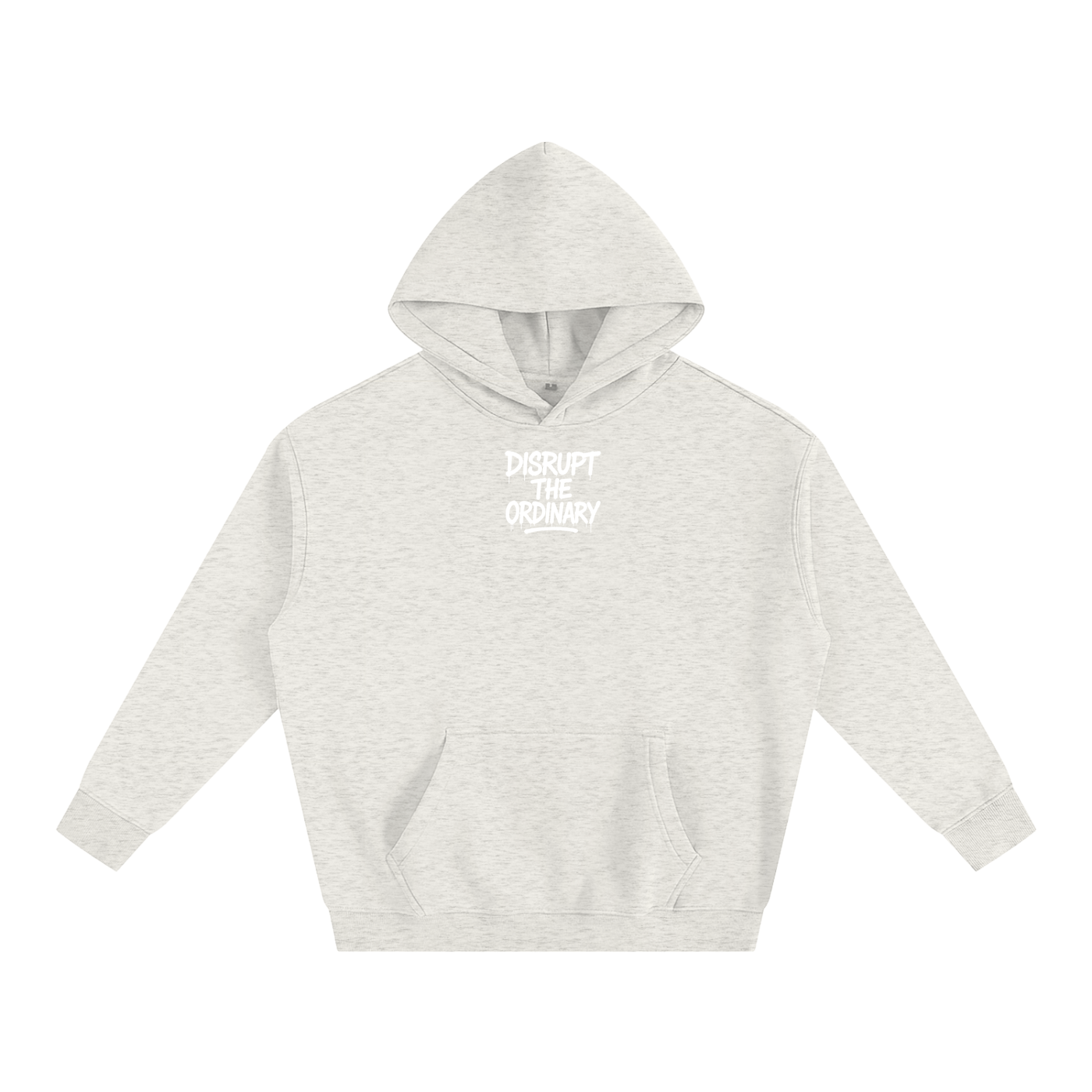 'DISRUPT THE ORDINARY' Oversize Fleeced Hoodie