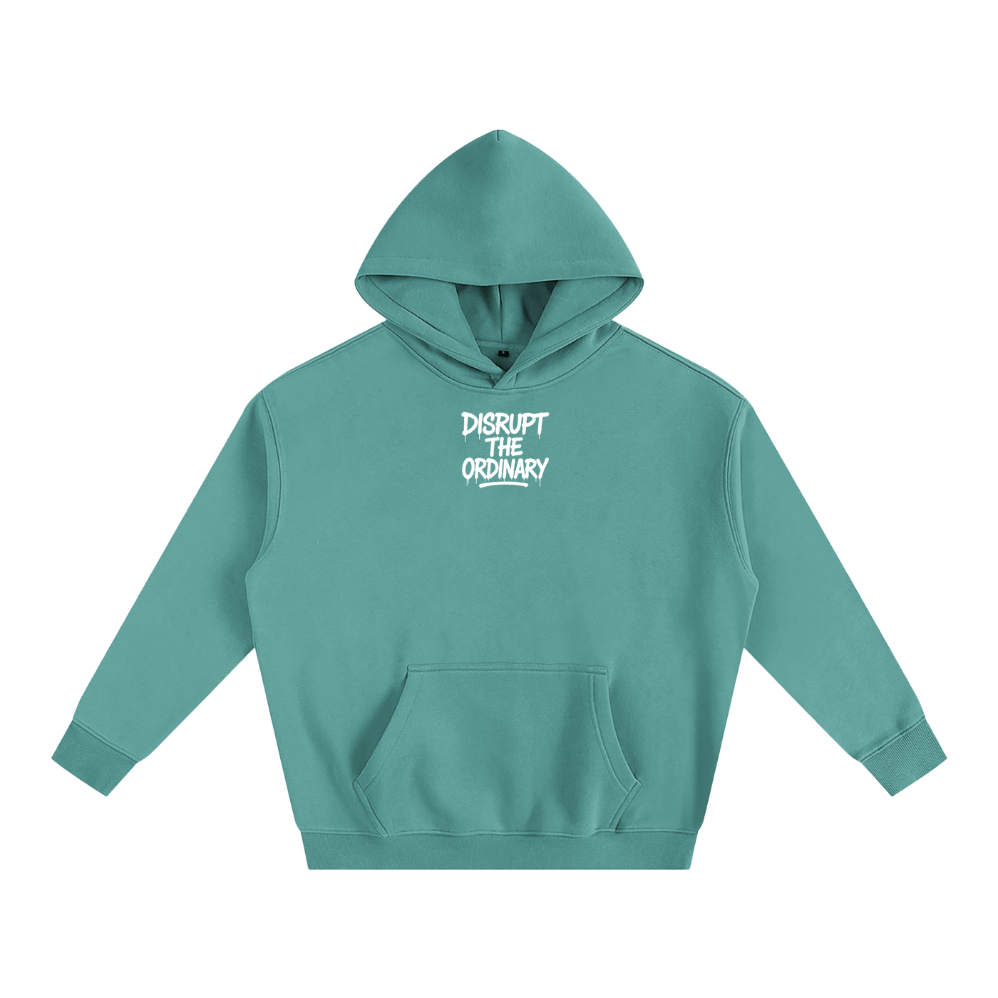 'DISRUPT THE ORDINARY' Oversize Fleeced Hoodie
