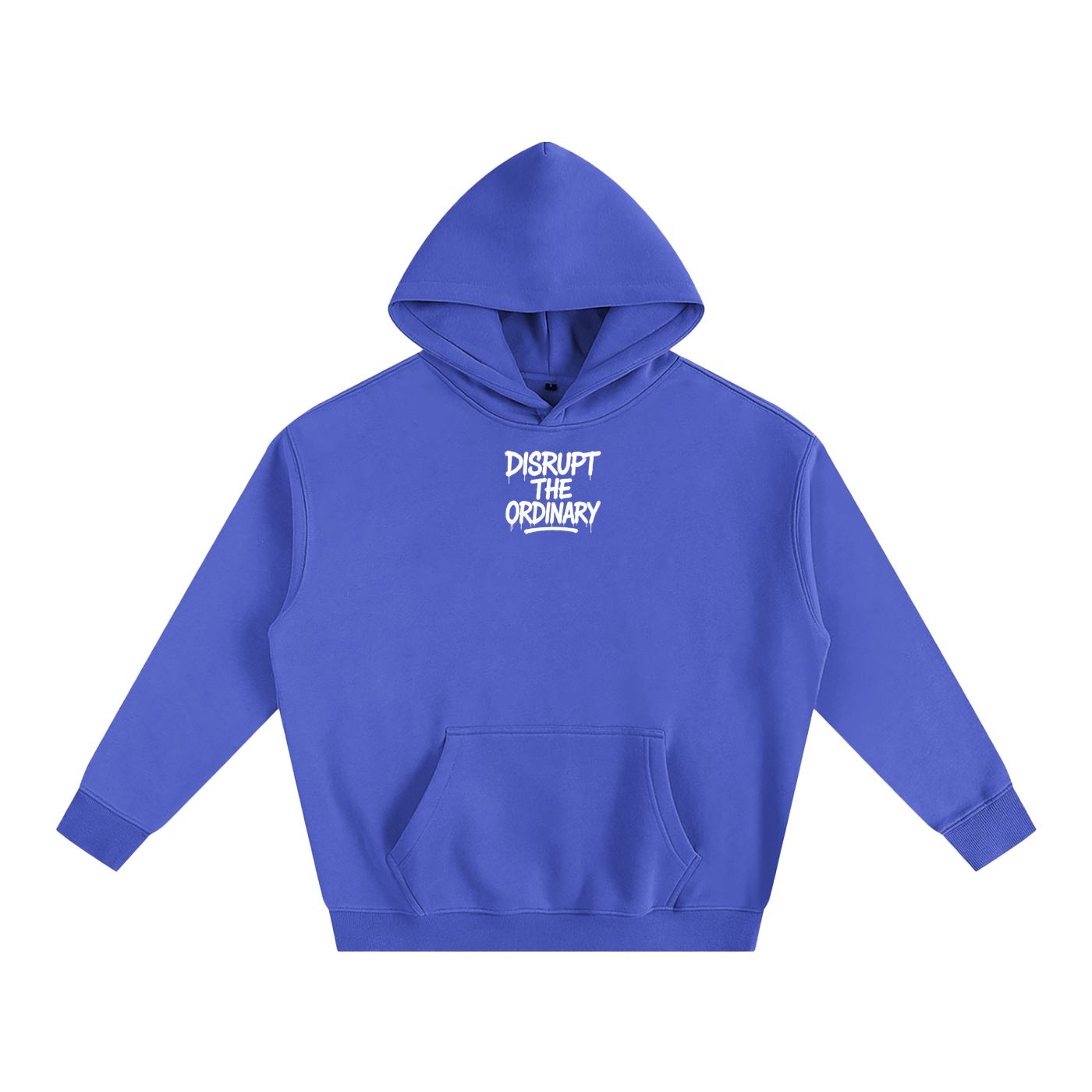 'DISRUPT THE ORDINARY' Oversize Fleeced Hoodie
