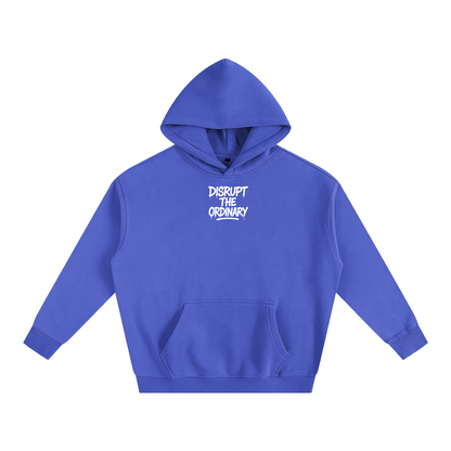 'DISRUPT THE ORDINARY' Oversize Fleeced Hoodie