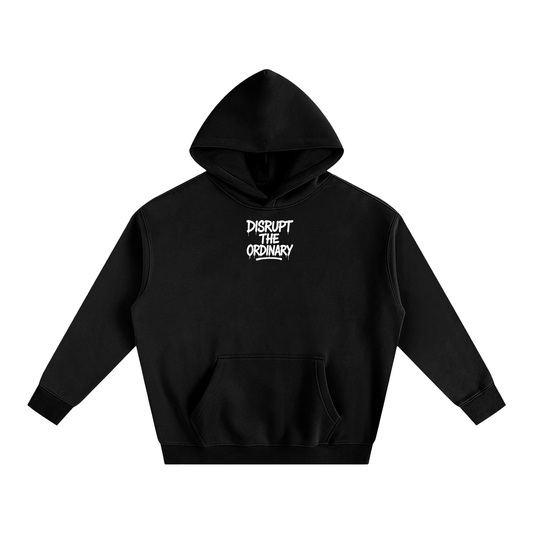 'DISRUPT THE ORDINARY' Oversize Fleeced Hoodie
