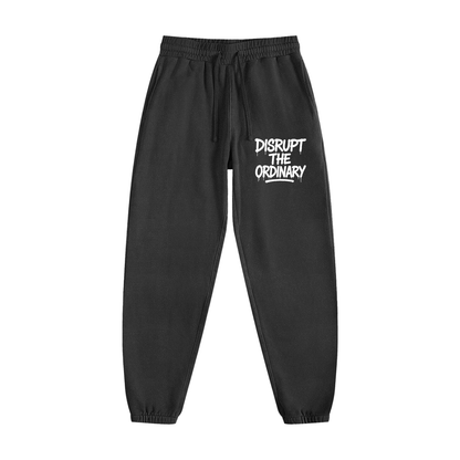 'DISRUPT THE ORDINARY' Vintage Washed Cotton Sweatpants