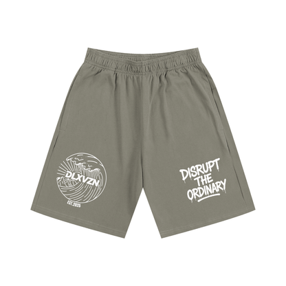 'DISRUPT THE ORDINARY' Essential Heavyweight Cotton Shorts
