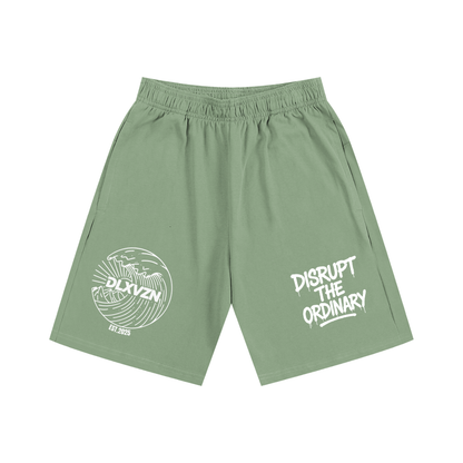 'DISRUPT THE ORDINARY' Essential Heavyweight Cotton Shorts