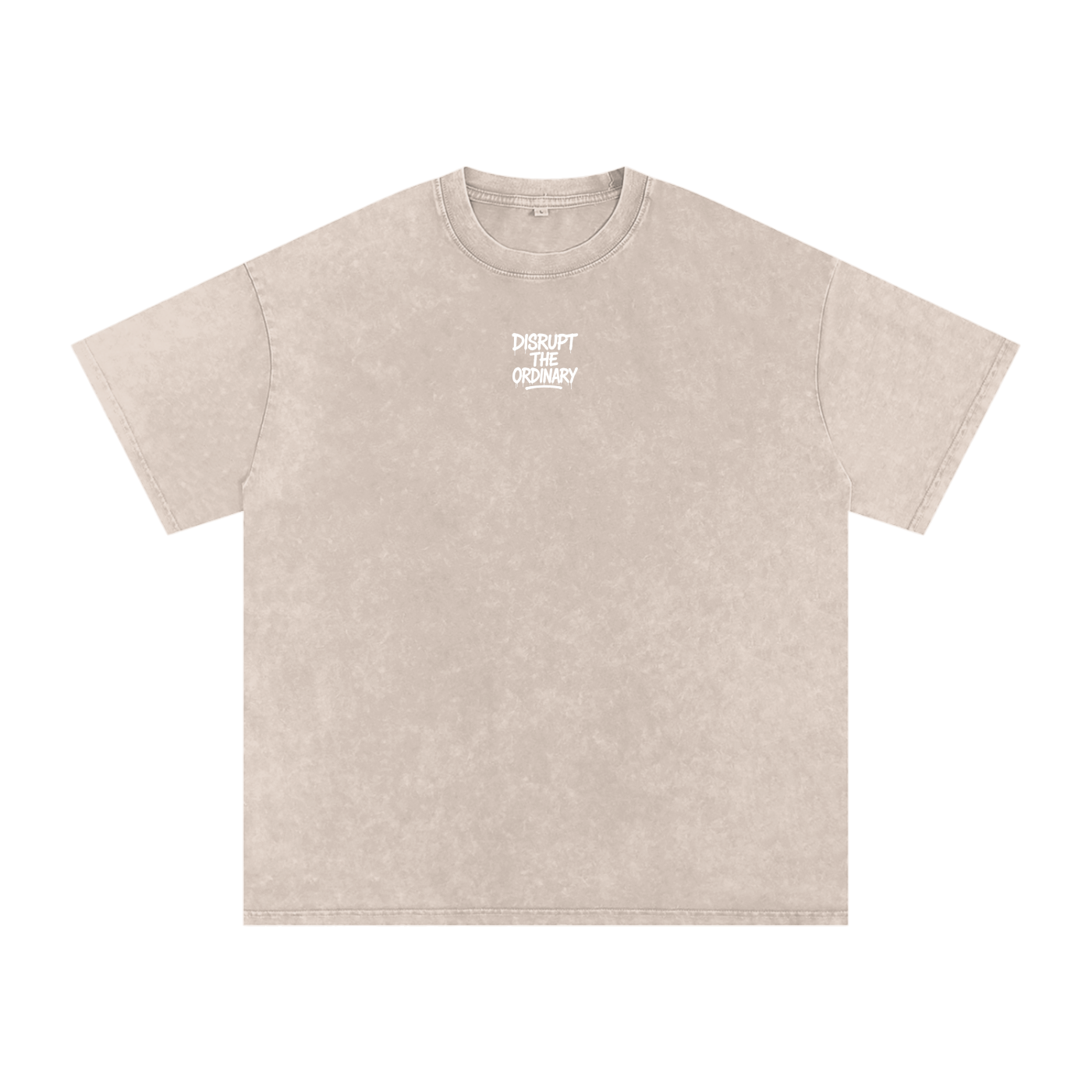 'DISRUPT THE ORDINARY' Snow Washed Oversized T-Shirt